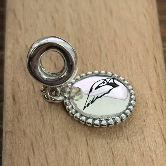 Pandora Saginaw Valley State Cardinals Charm, S925 Silver Bracelets - Picture 3 of 4